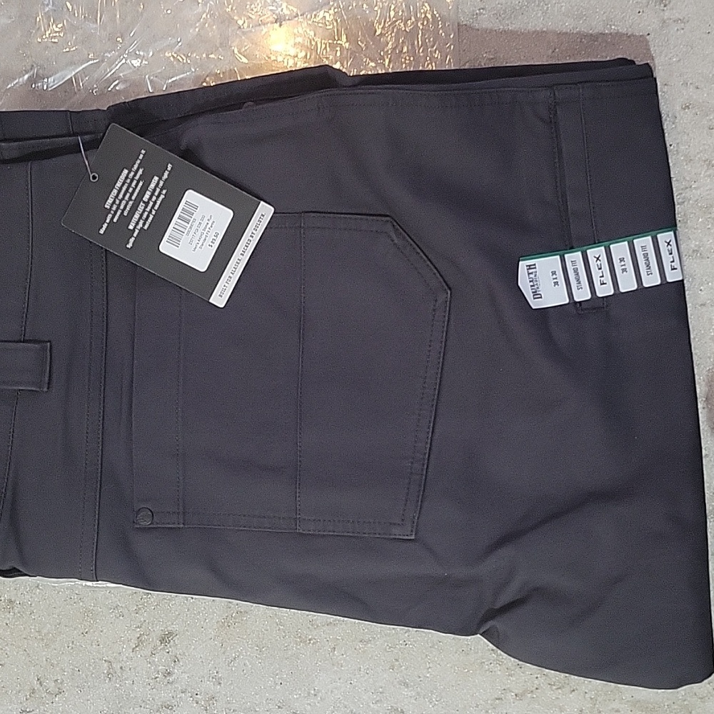 Duluth Mens AKHG Stone Run Standard Fit Flex Pants Forged Iron 38x30